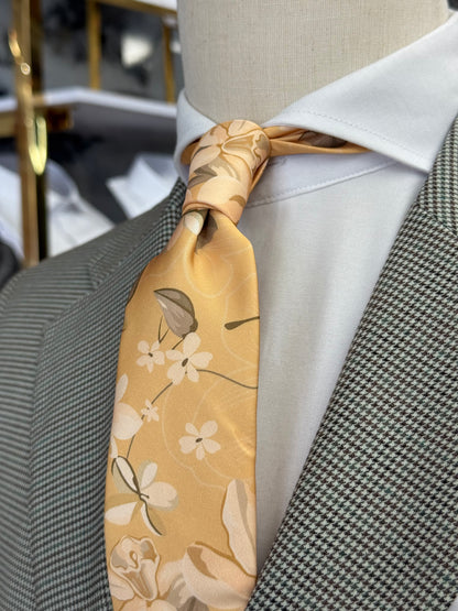 Necktie Floral Golden Meadow