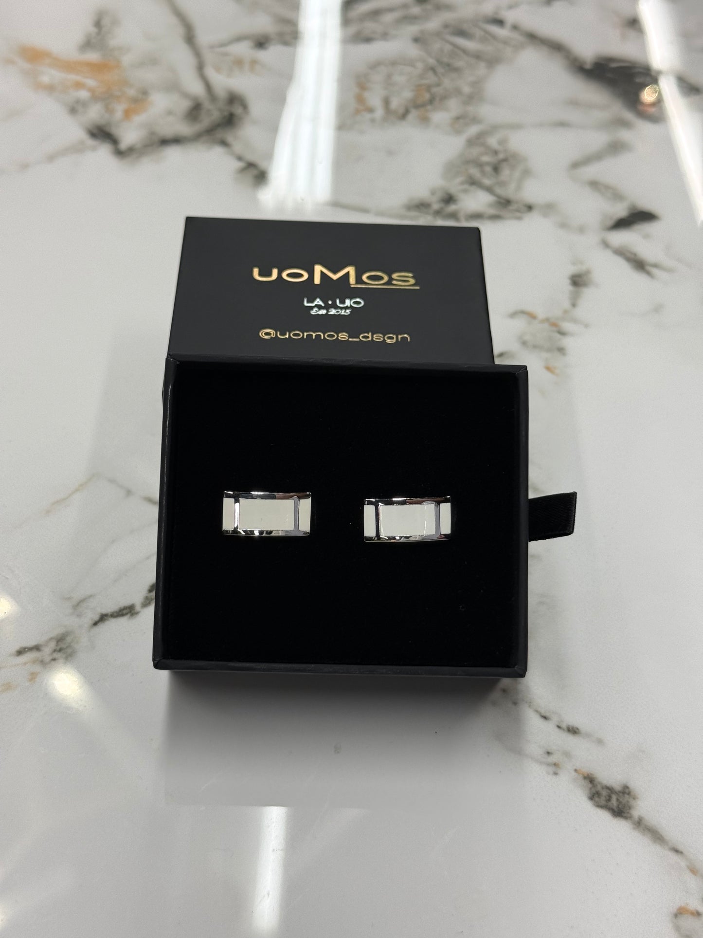 White Formal Cufflinks