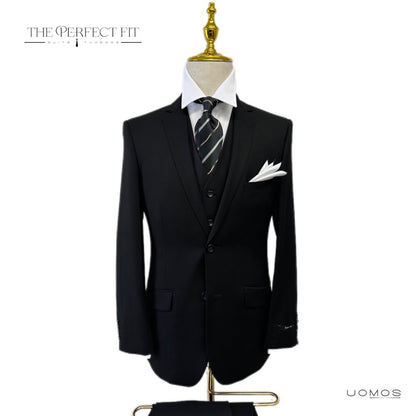 Black Vested Suit