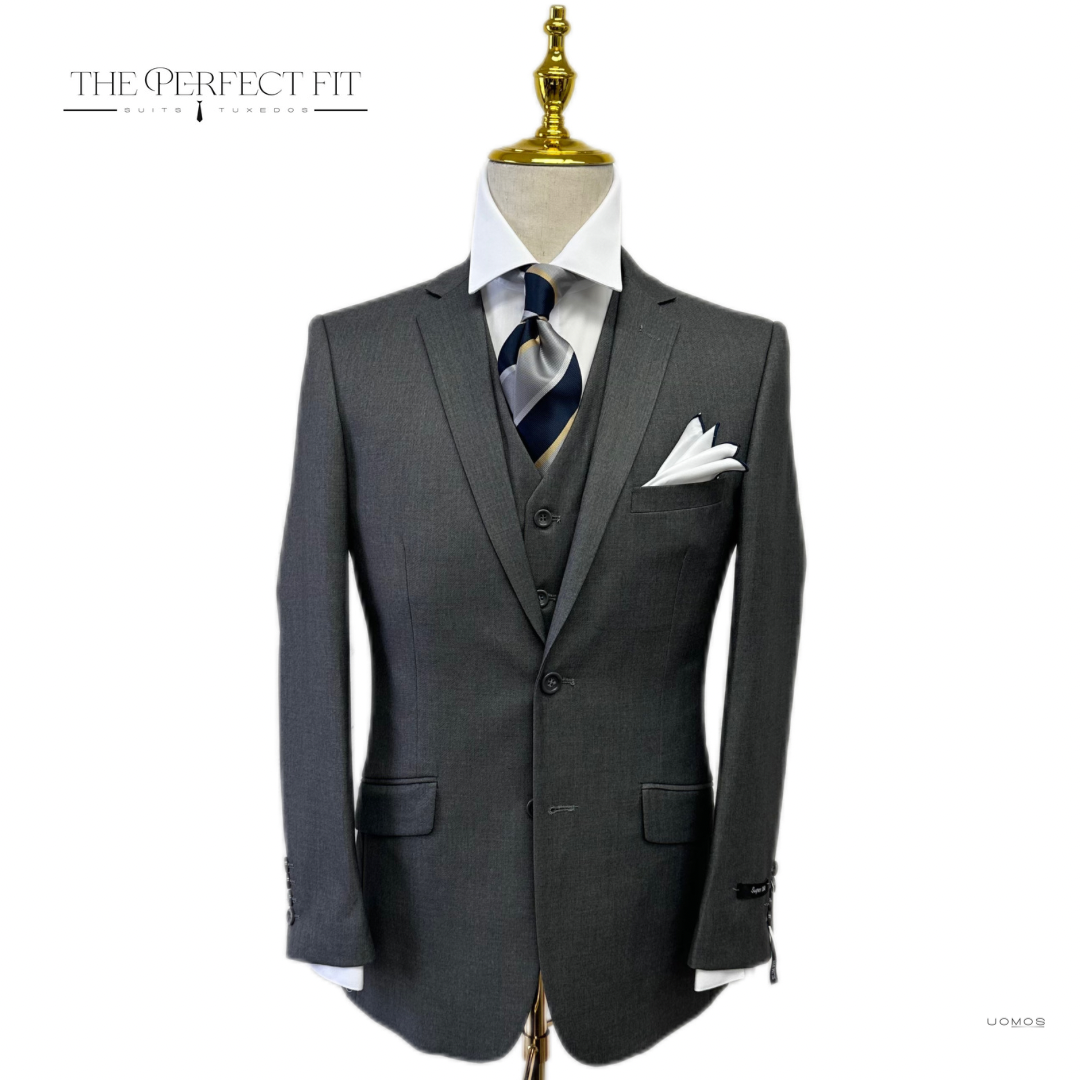 Mid Grey Vested Suit